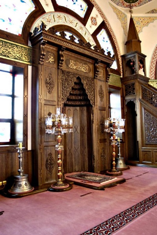 ahşap cami dekorasyonu